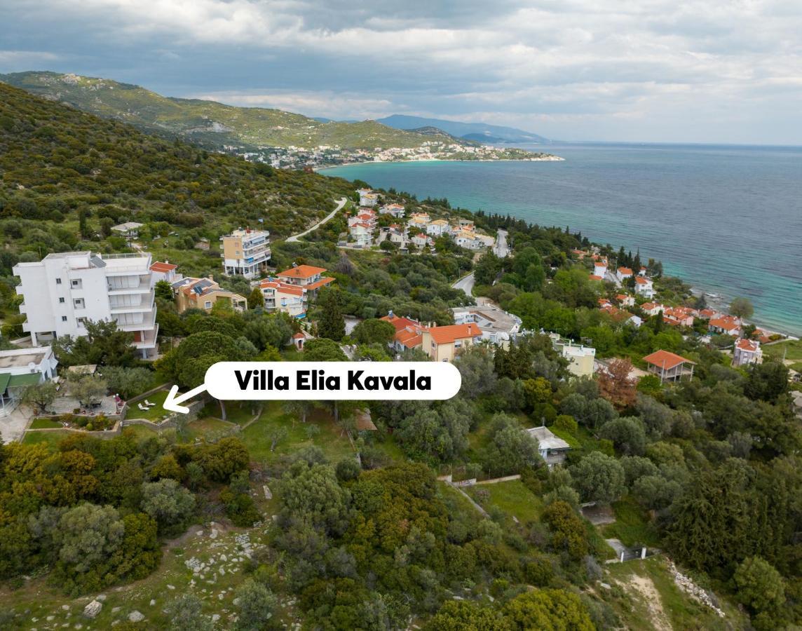 Villa Elia Kavala - Mediterranean Holiday Villa Палеон-Цифликион Экстерьер фото